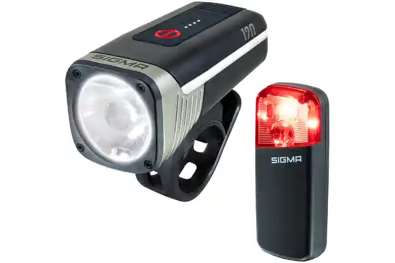 Beleuchtung - Sigma Aura 120 & Reco 80 Link Beleuchtungsset - StVZO