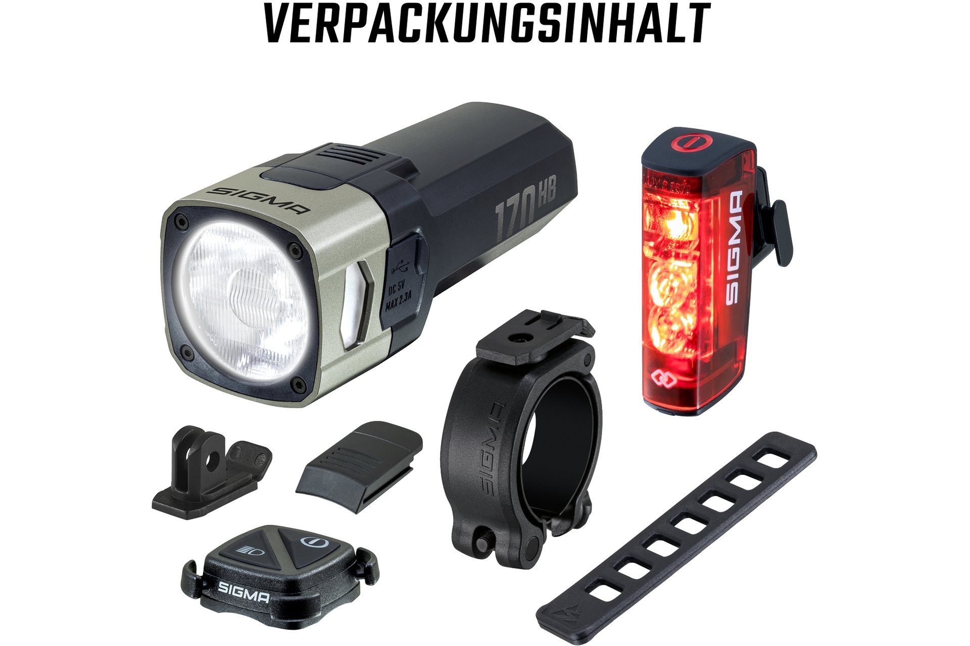 Sigma Aura 170 HB Link & Hiro 50 Link Beleuchtungsset - StVZO