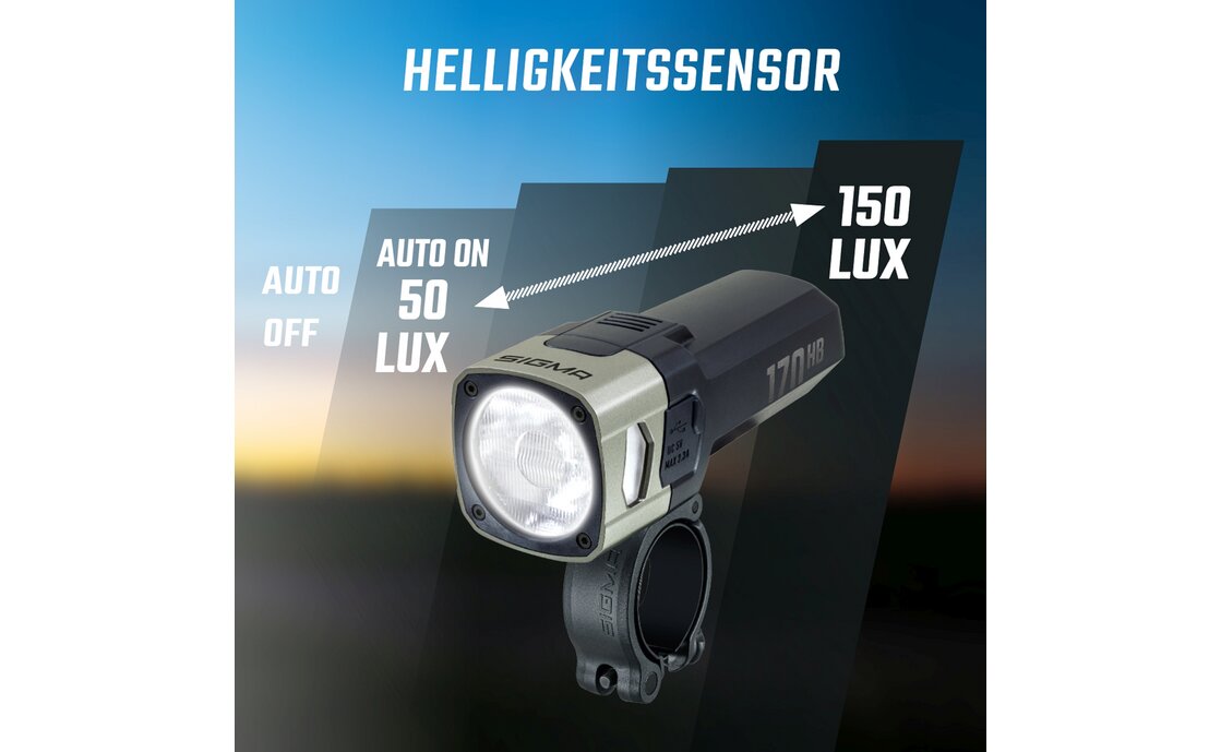 Sigma Aura 170 HB Link & Hiro 50 Link Beleuchtungsset - StVZO
