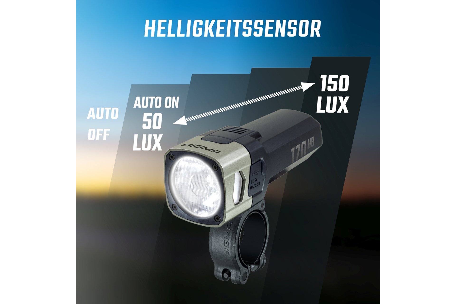 Sigma Aura 170 HB Link & Hiro 50 Link Beleuchtungsset - StVZO