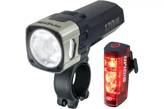 mit Bremslicht - Beleuchtung - Sigma Aura 170 HB Link & Hiro 50 Link Beleuchtungsset - StVZO