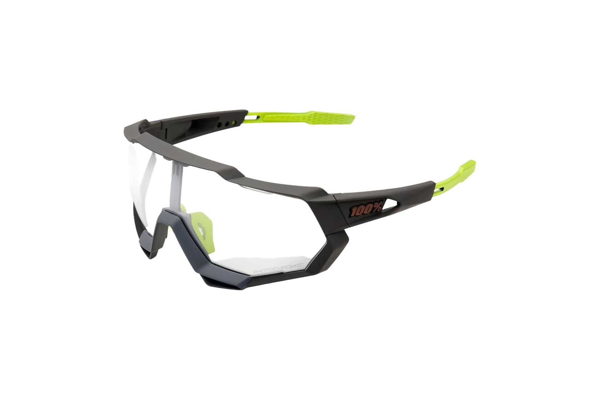 100 Percent Speedtrap Soft Tact Cool Grey / Photochromic Lens