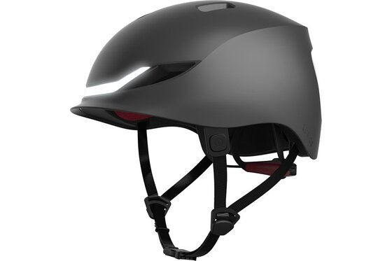 Fahrrad-Helm mit Rücklicht 6 LEDs in 3 Leucht-Modi, abnehmbarem Visor,  34,99 €