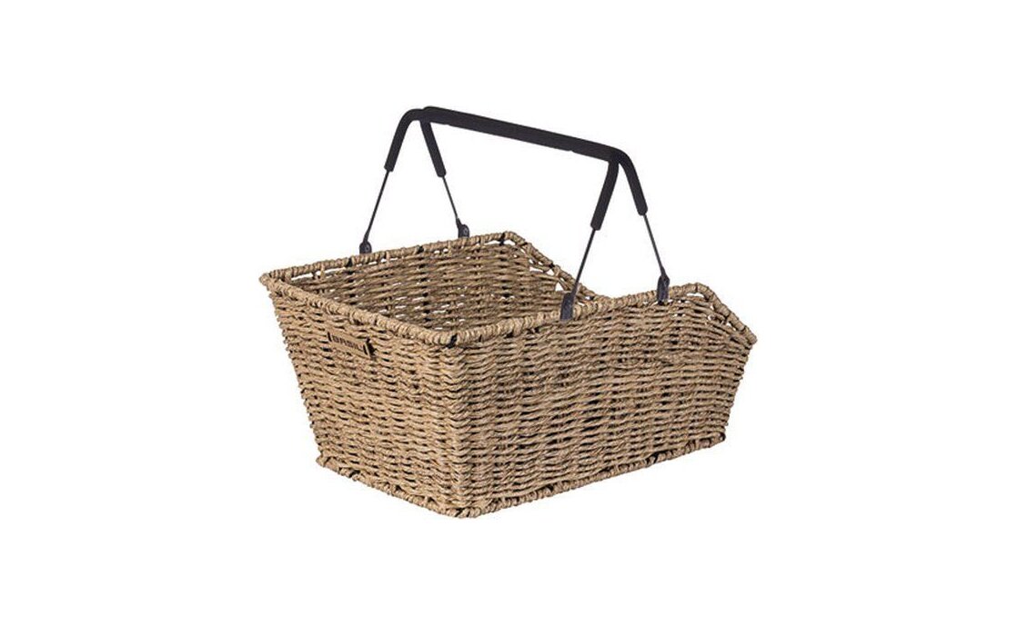 Basil Hinterradkorb Cento, Rattan Look MIK, engmaschig