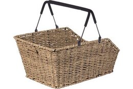 Basil Hinterradkorb Cento, Rattan Look MIK, engmaschig