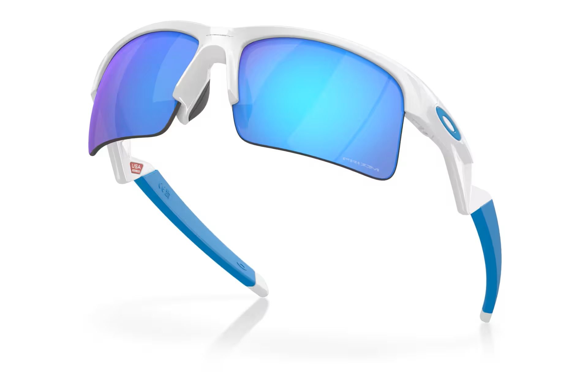 Oakley Capacitor Polished White - Prizm Sapphire