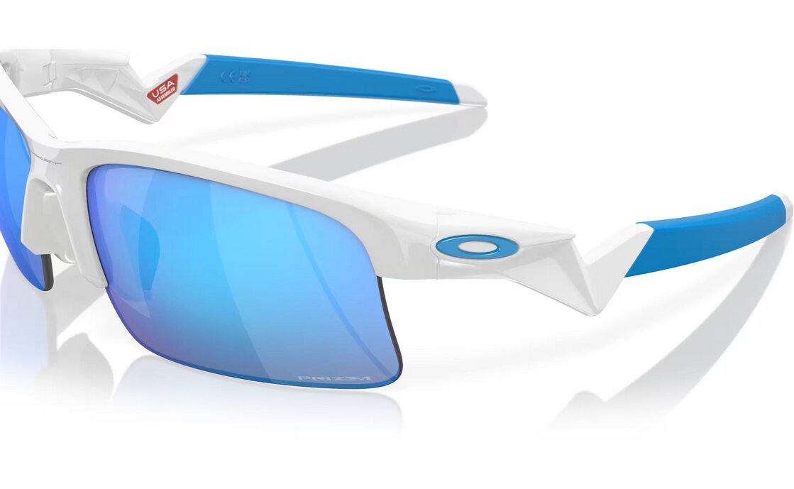 Oakley Capacitor Polished White - Prizm Sapphire