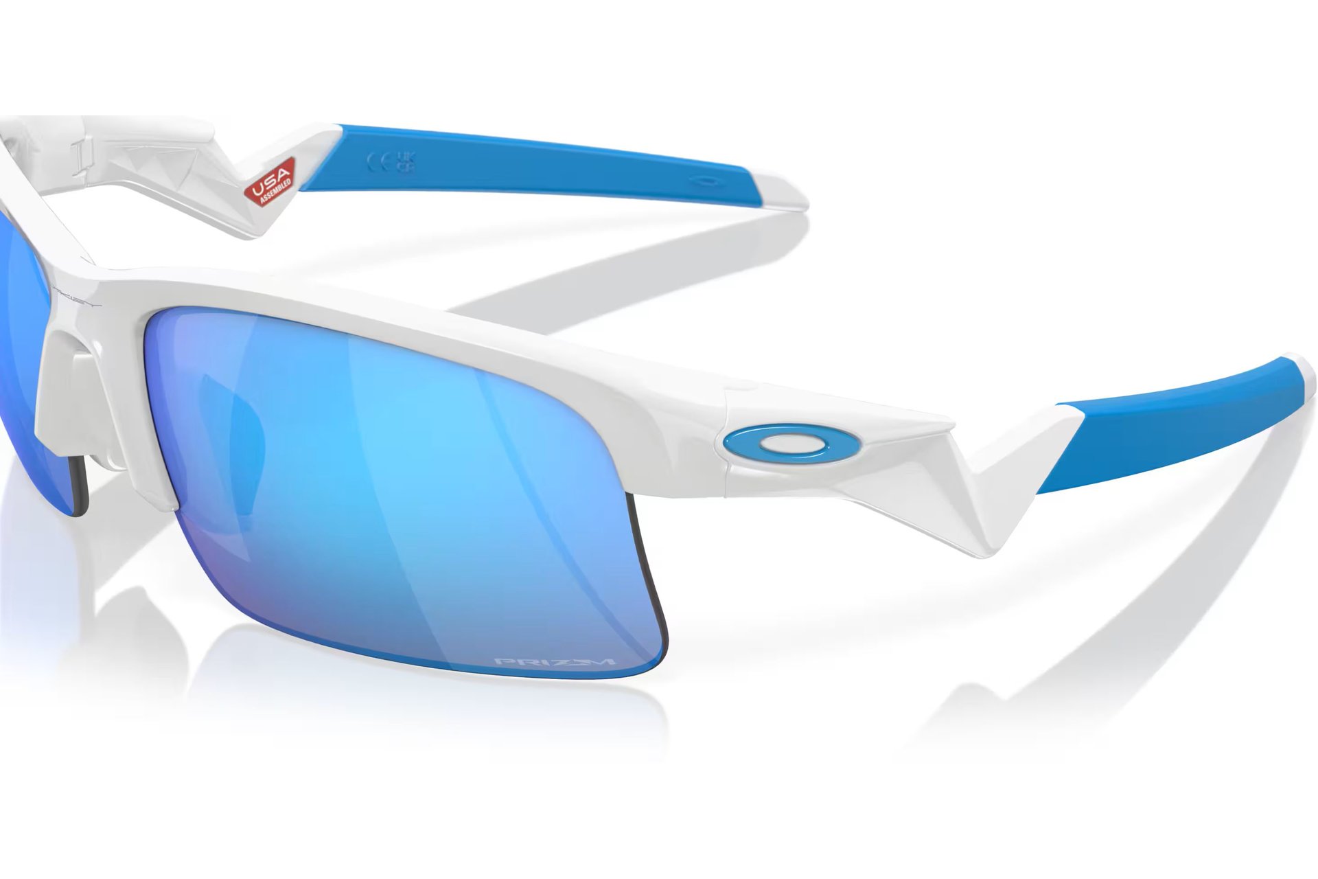 Oakley Capacitor Polished White - Prizm Sapphire