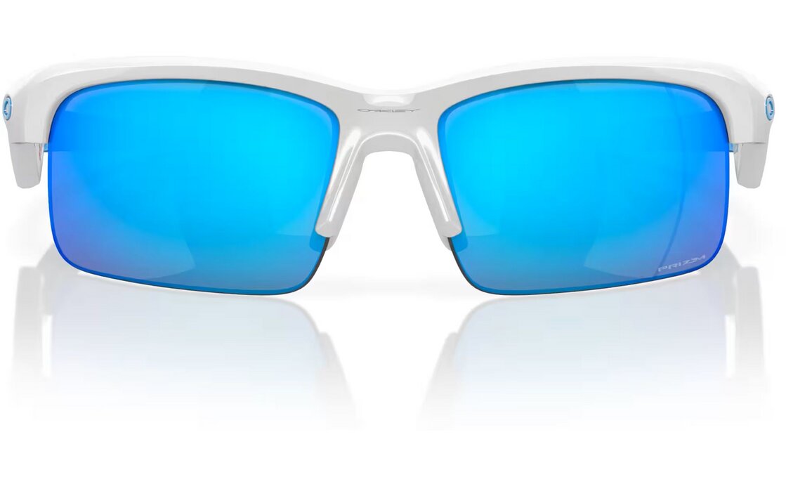 Oakley Capacitor Polished White - Prizm Sapphire