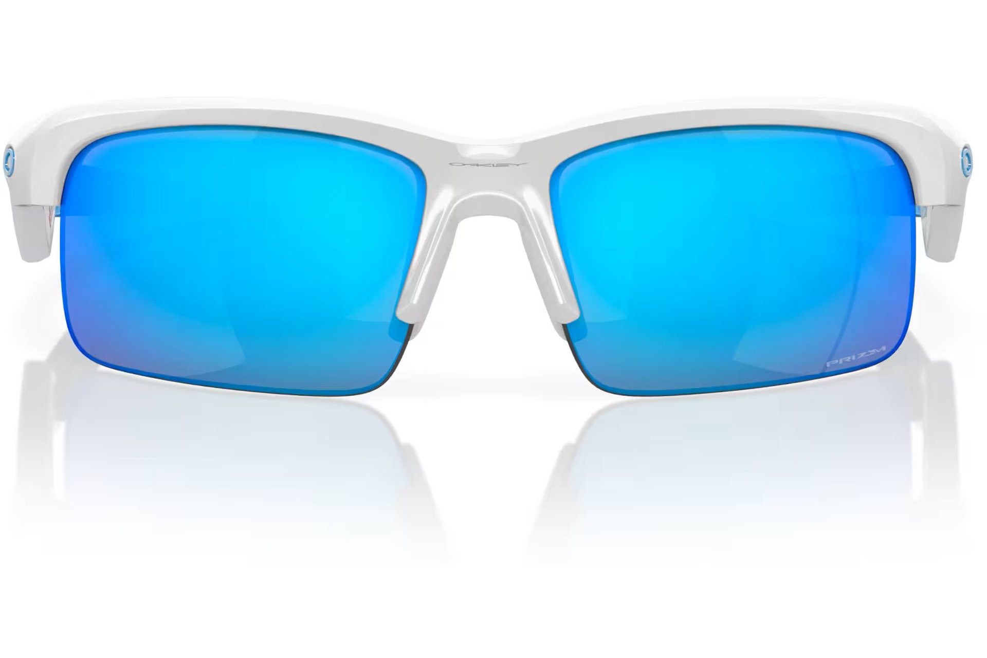 Oakley Capacitor Polished White - Prizm Sapphire
