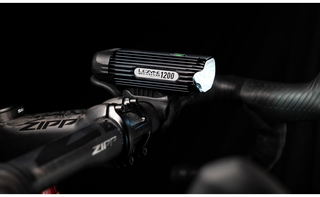 Lezyne Deca 1200 Scheinwerfer, Loaded Kit - StVZO