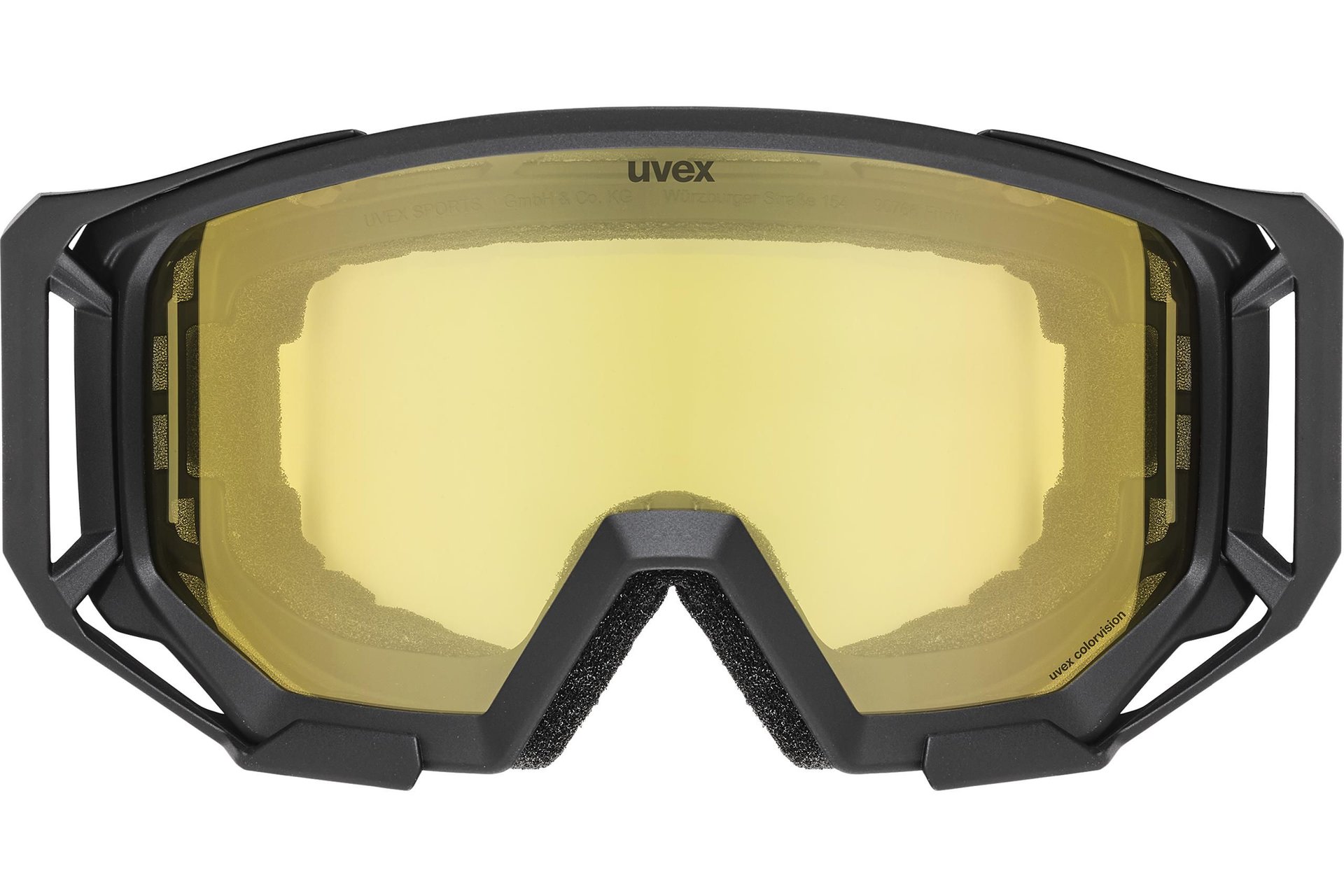 Uvex Athletic CV Black Matt Sl / Gold-Yellow