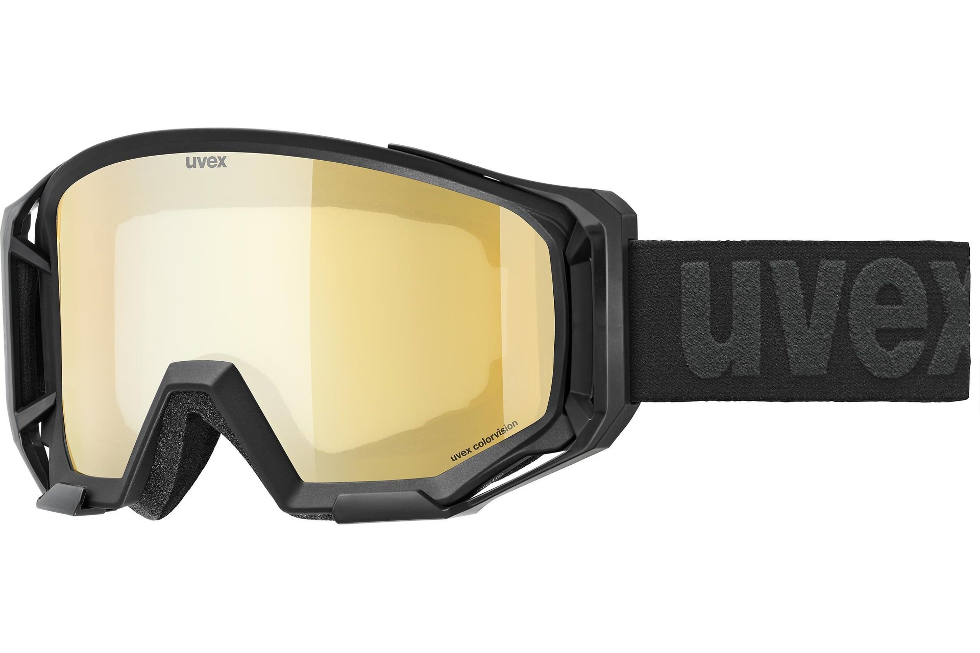 Uvex Athletic CV Black Matt Sl / Gold-Yellow