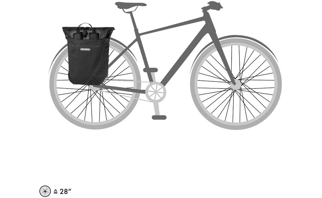 Ortlieb Vario High-Vis Rucksack/Packtasche QL2.1 - Einzeltasche