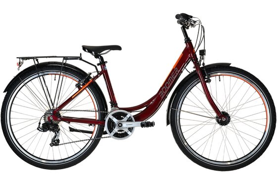 mit Beleuchtung - Jugendfahrräder - Boomer CITY 26 - 26 Zoll - Tiefeinsteiger - 2024