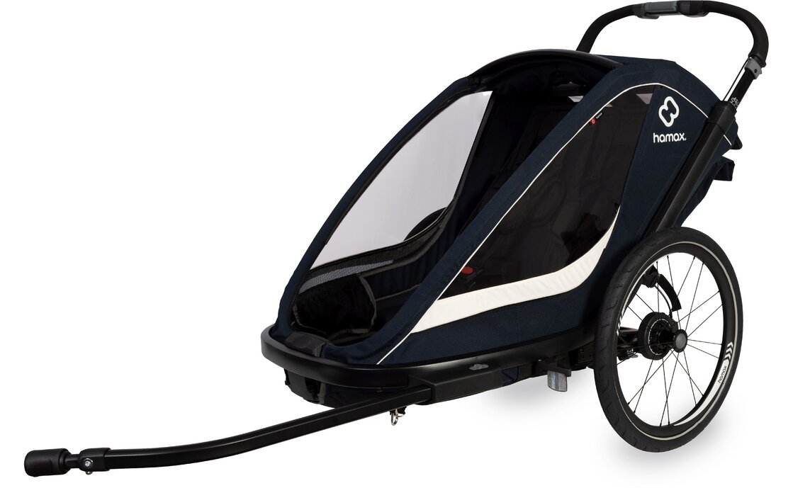 Hamax Breeze Two mit Deichsel und Buggyrad