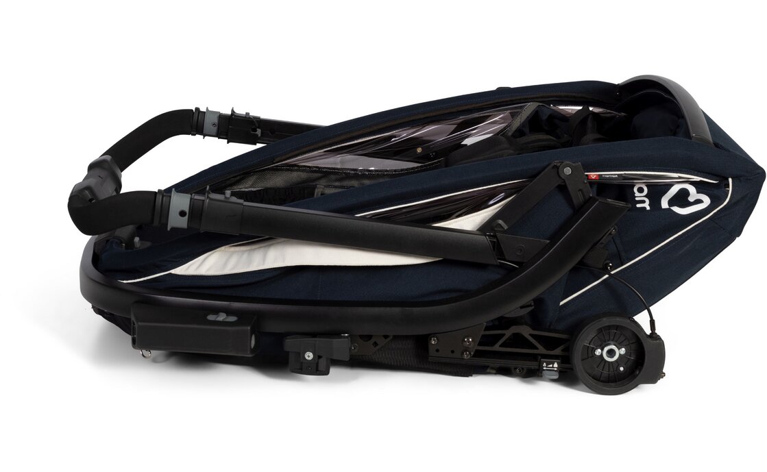 Hamax Breeze Two mit Deichsel und Buggyrad