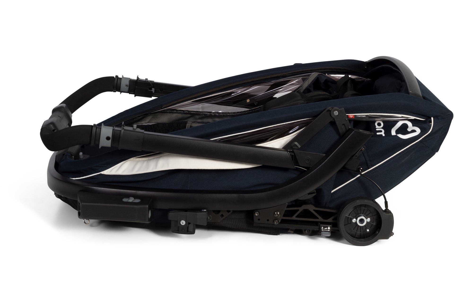 Hamax Breeze Two mit Deichsel und Buggyrad