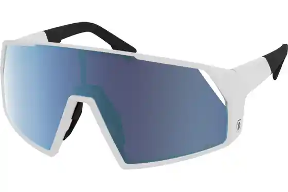XXL Sale % - Scott Pro Shield White Matt - AMP Beryl Blue Chrome S3
