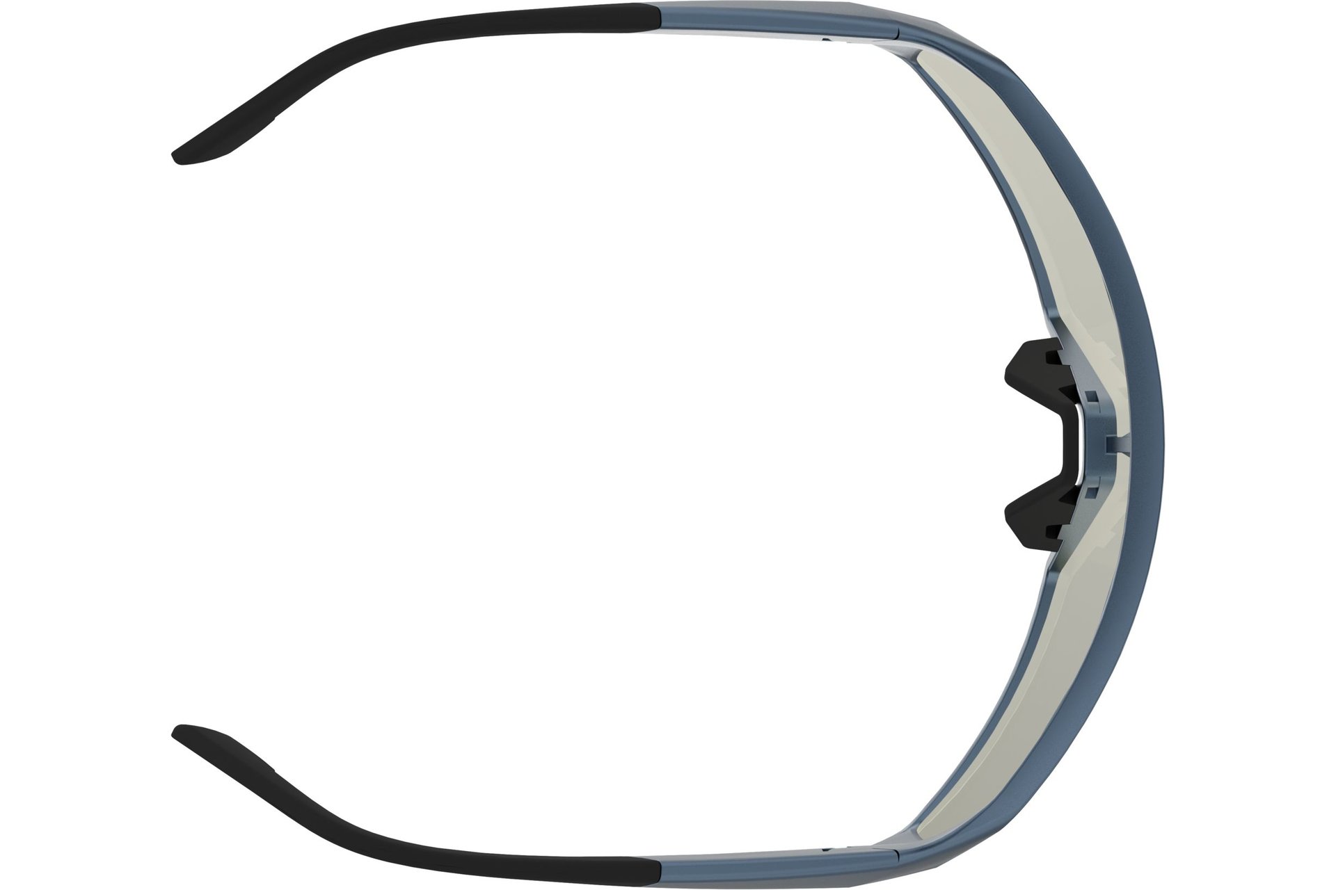 Scott Pro Shield metallic blue - AMP white chrome S2