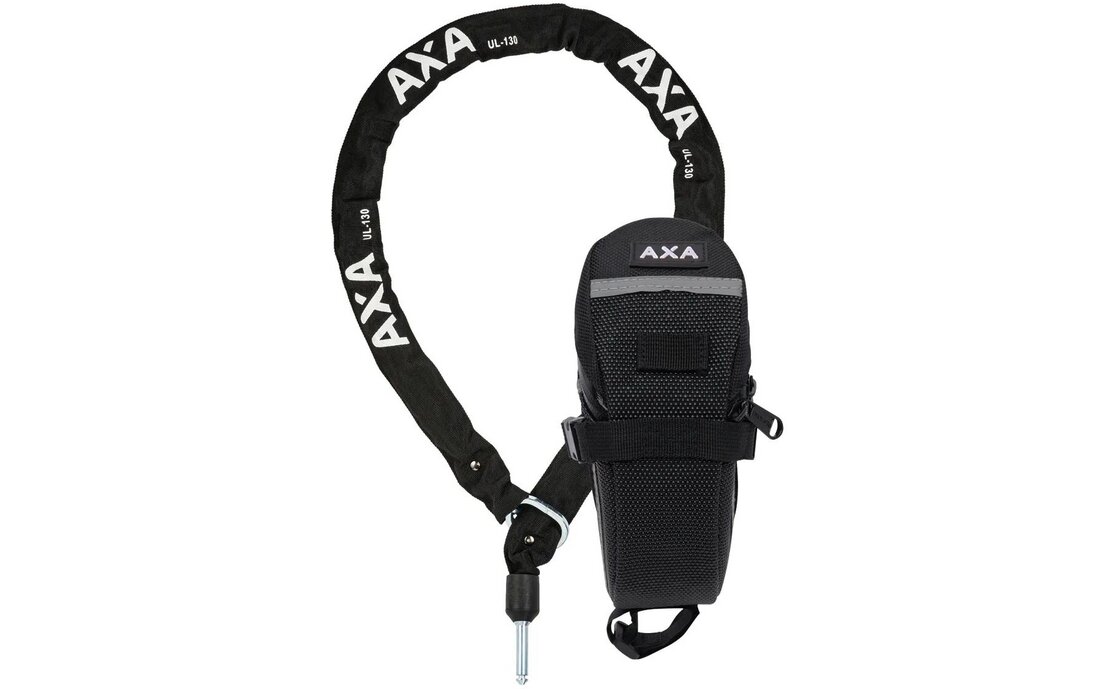 AXA ULC 130 Einsteckkette 130cm + Satteltasche