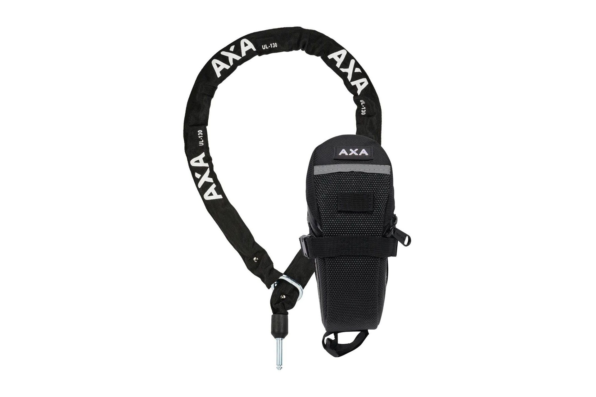AXA ULC 130 Einsteckkette 130cm + Satteltasche