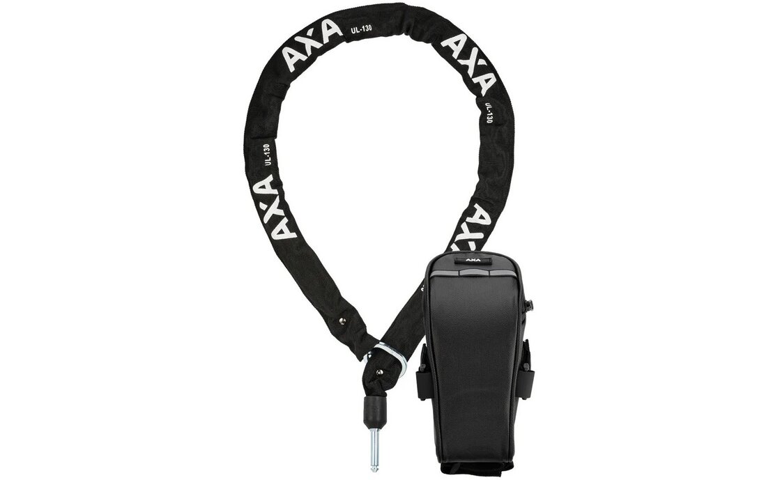 AXA ULC 130 Einsteckkette 130cm + Satteltasche