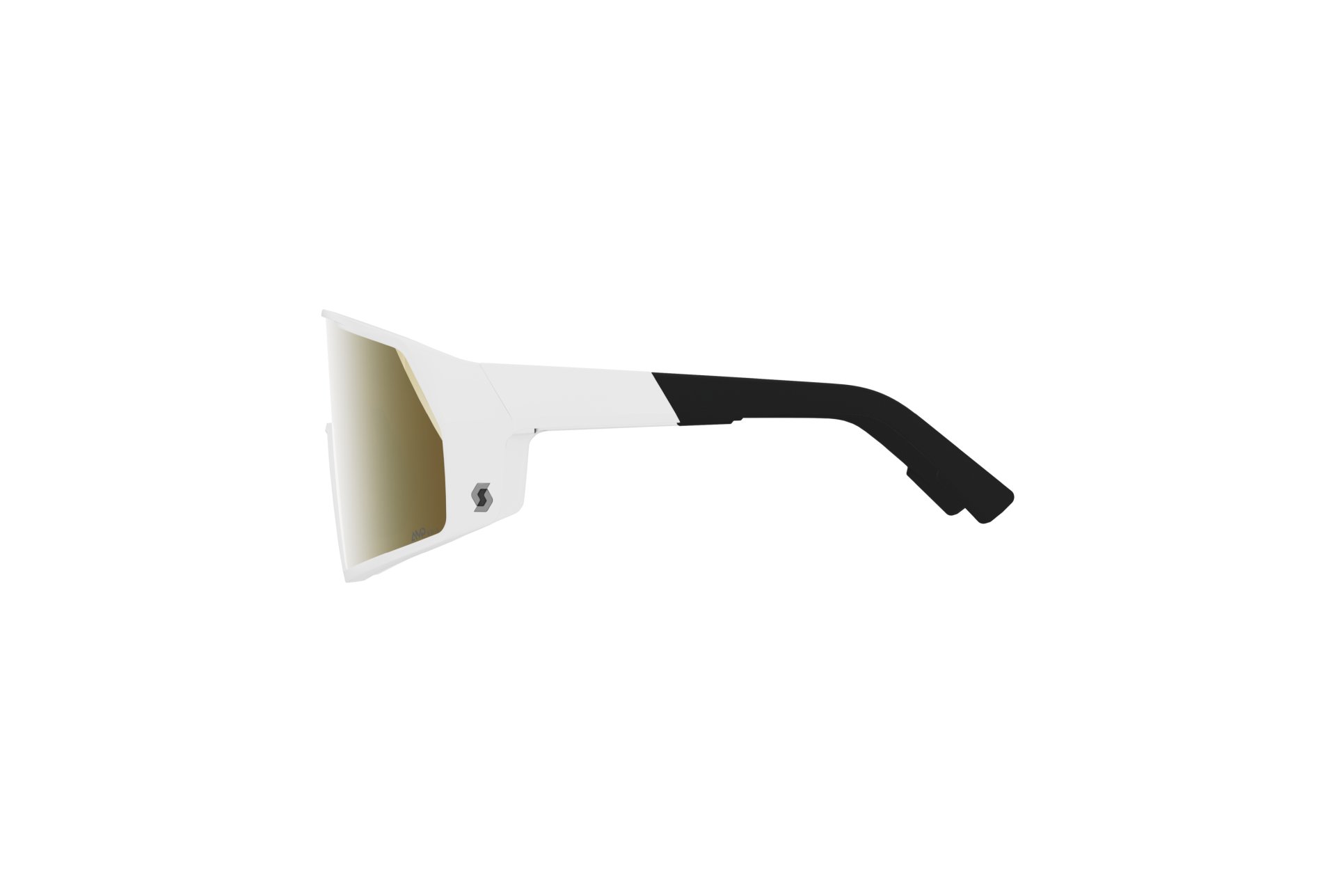 Scott Pro Shield LS white matt - AMP LS gold chrome S1-3