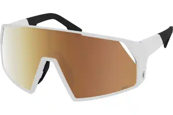 Fahrradzubehör Sale - Scott Pro Shield LS White Matt - AMP LS Gold Chrome S1-3