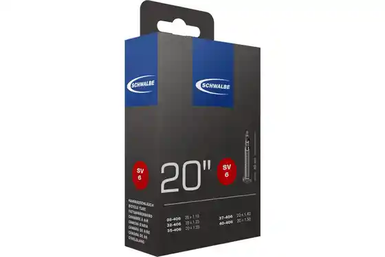 Butylkautschuk - Fahrradschläuche - Schwalbe SV6 Schlauch 20 Zoll - 40 mm