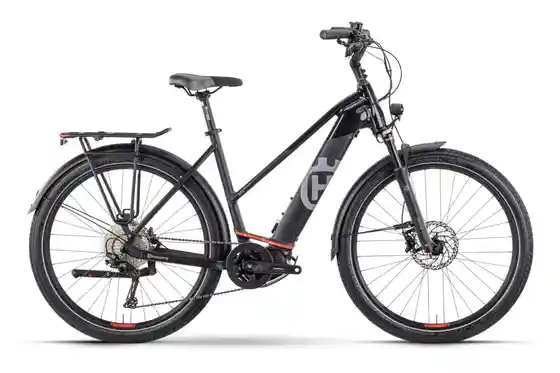 Schwarz - E-Bike-Pedelec - Husqvarna Gran Tourer GT3 - 630 Wh - 27,5 Zoll - Trapez