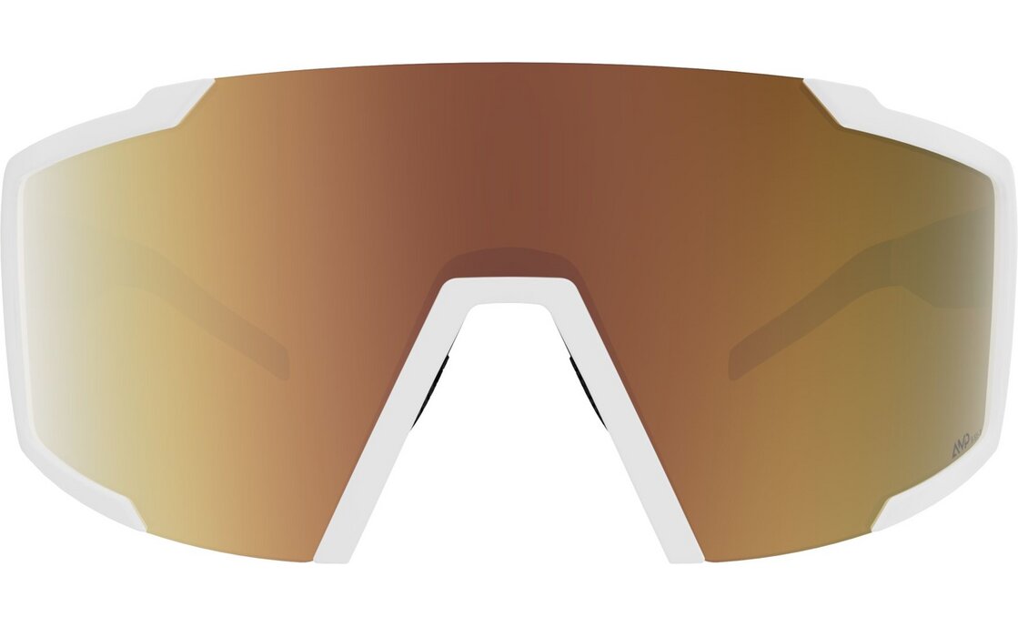 Scott Shield Compact LS white matt - AMP LS gold chrome S1-3