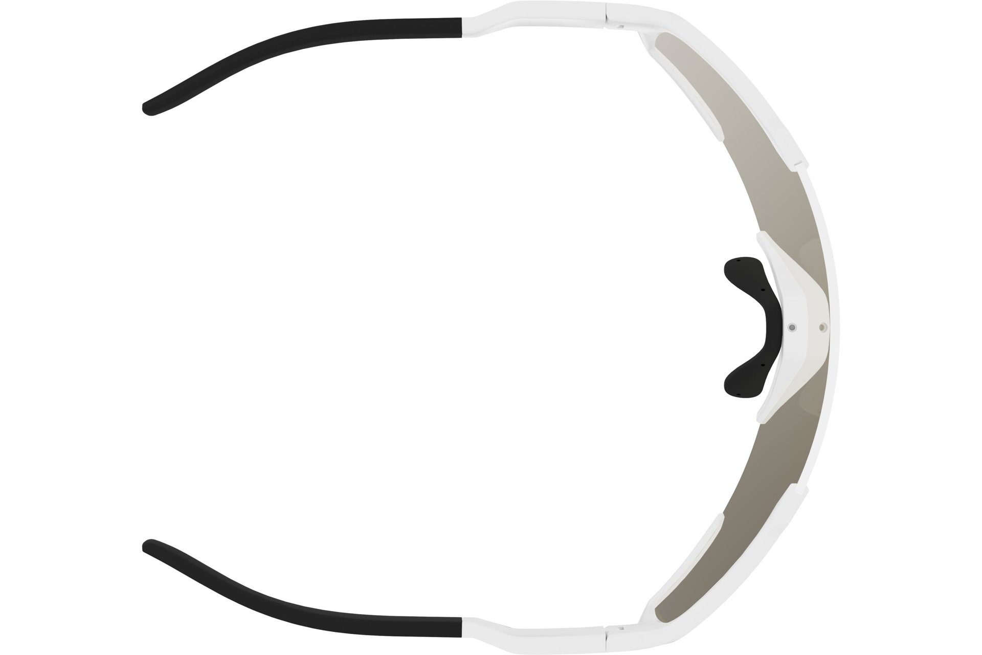 Scott Shield Compact LS white matt - AMP LS gold chrome S1-3