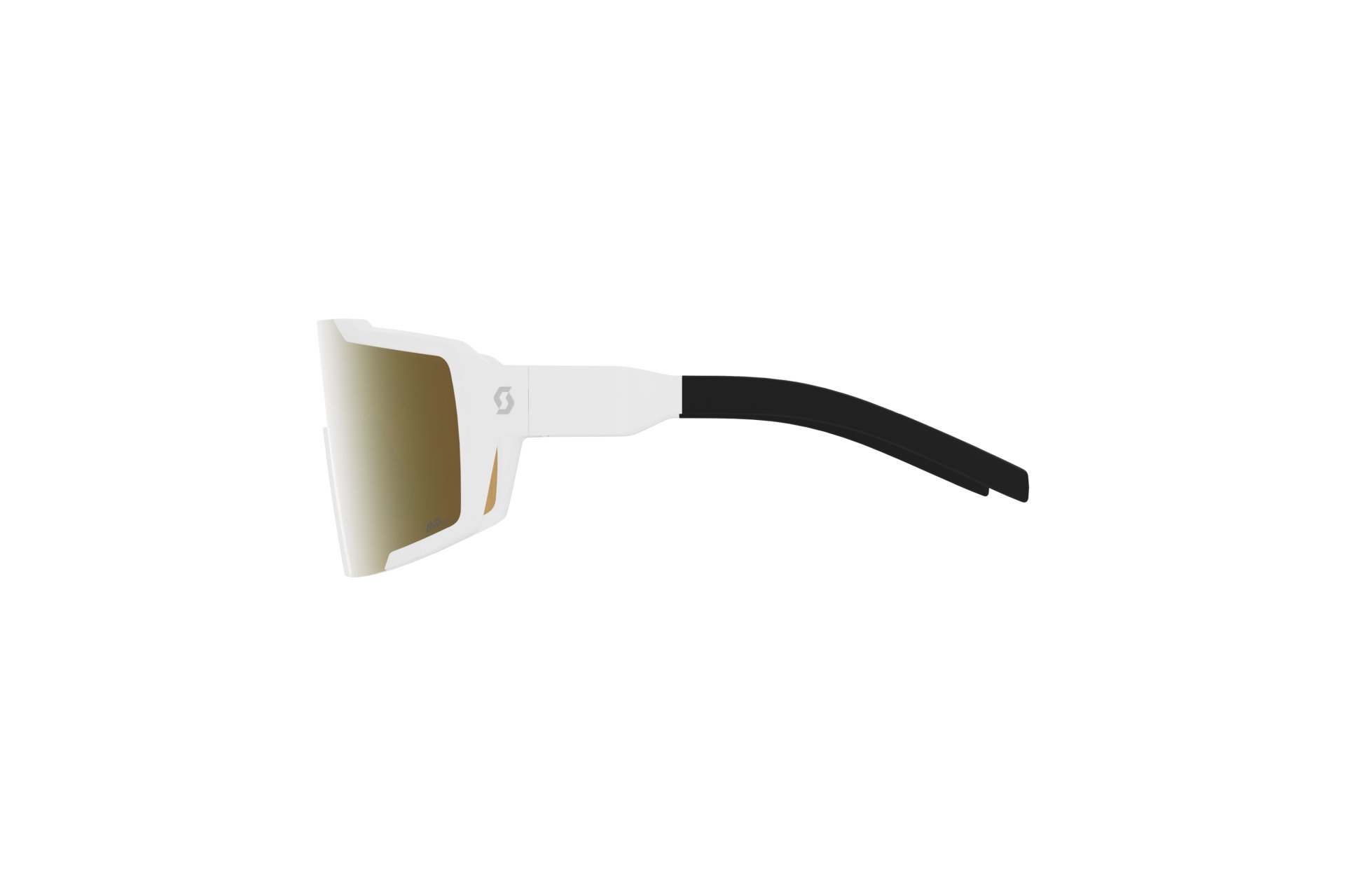 Scott Shield LS white matt - AMP LS gold chrome S1-3