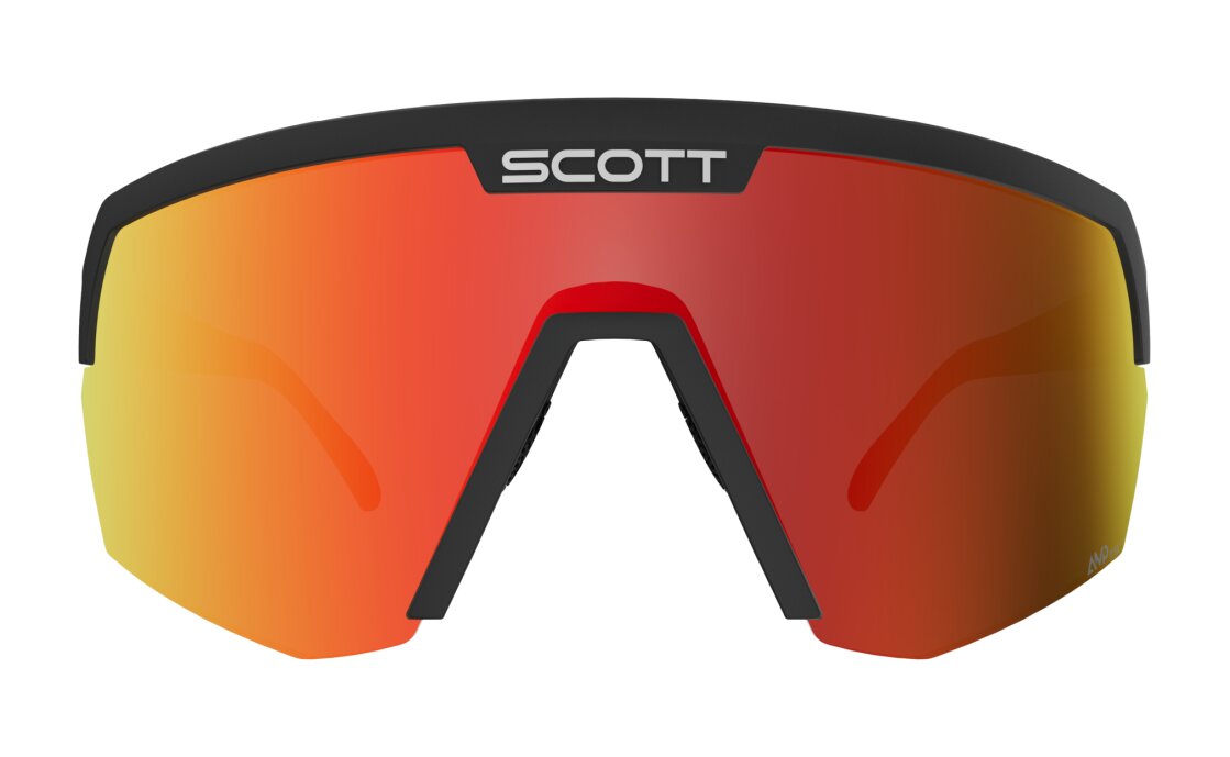 Scott Sport Shield black - AMP red chrome S3