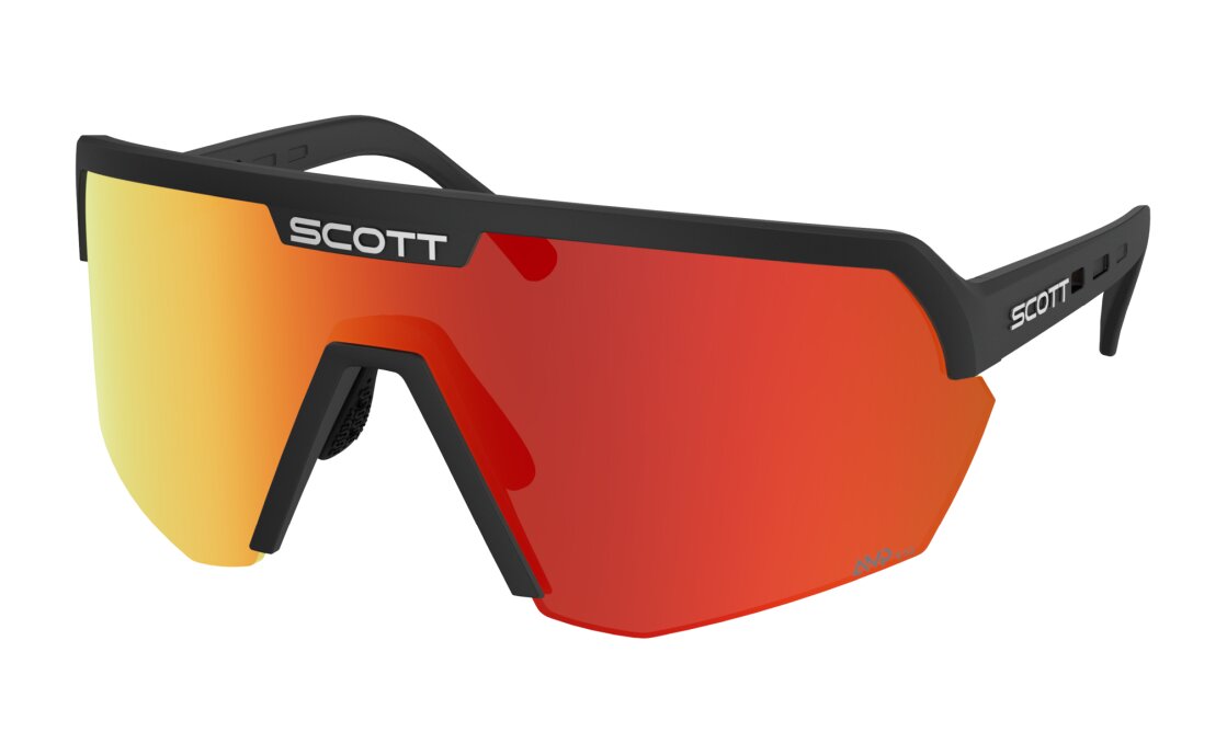 Scott Sport Shield black - AMP red chrome S3