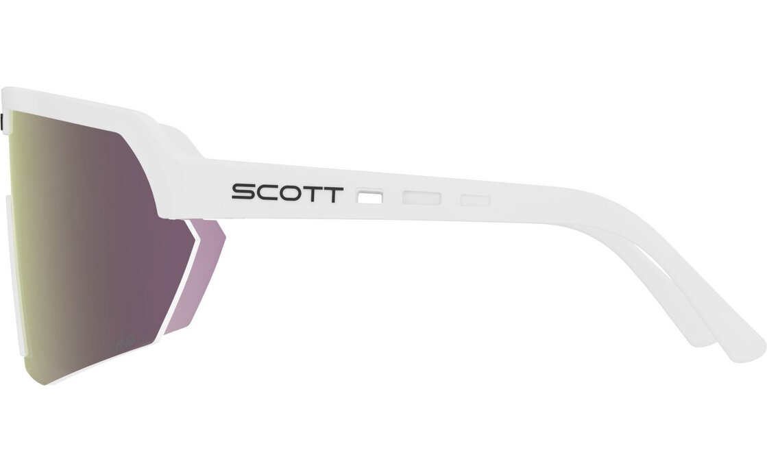 Scott Sport Shield white matt - AMP lavender chrome S3
