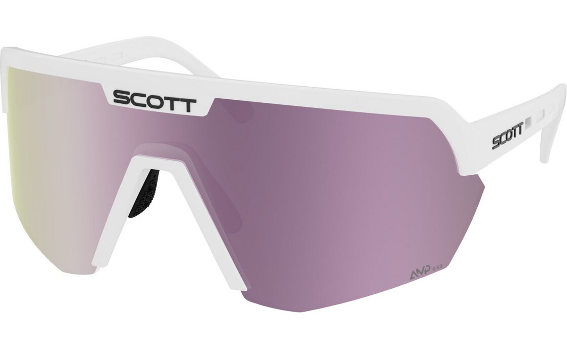 Scott Sport Shield white matt - AMP lavender chrome S3