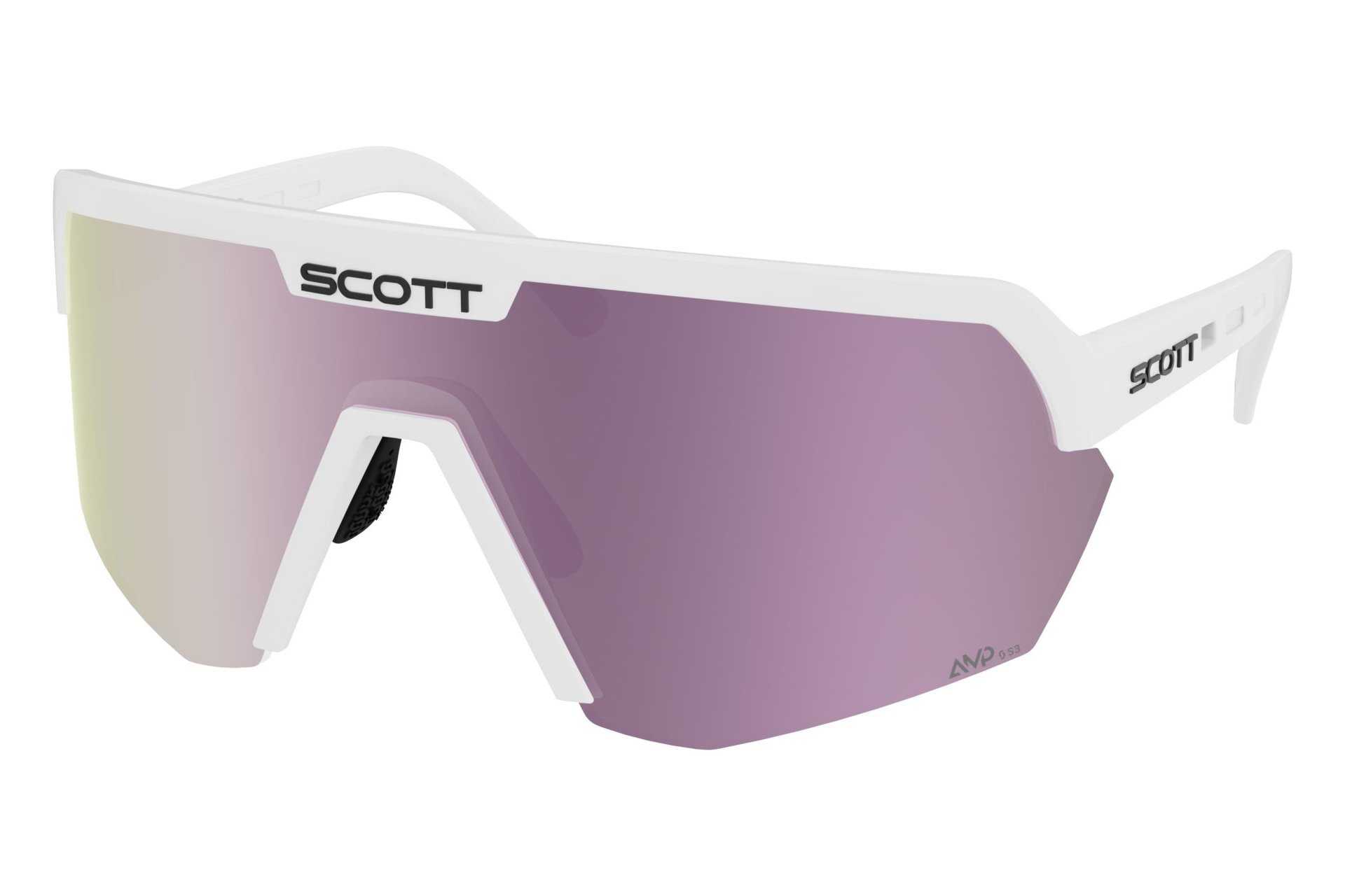 Scott Sport Shield white matt - AMP lavender chrome S3