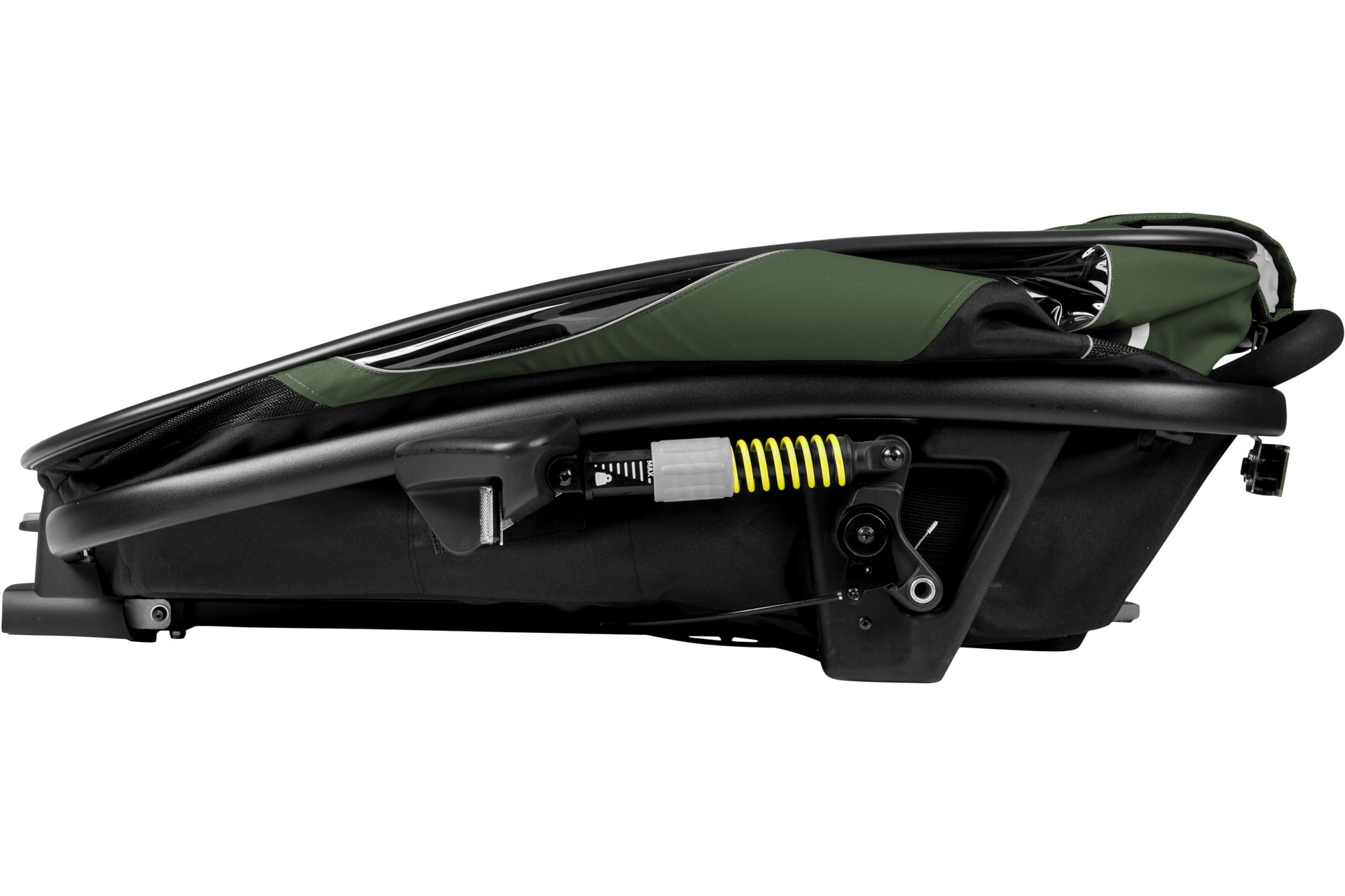 Hamax Outback One mit Deichsel und Buggyrad