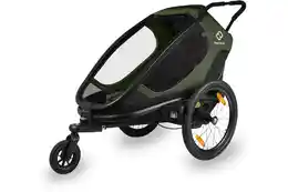 Hamax Outback Single Kinderanhänger mit Deichsel und Buggyrad