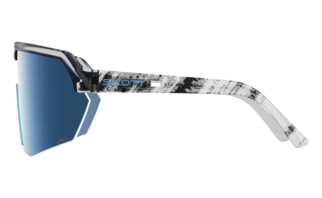 Scott Sport Shield black/neon blue - AMP beryl blue chrome S3