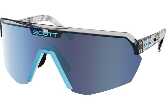 XXL Sale % - Scott Sport Shield black/neon blue - AMP beryl blue chrome S3