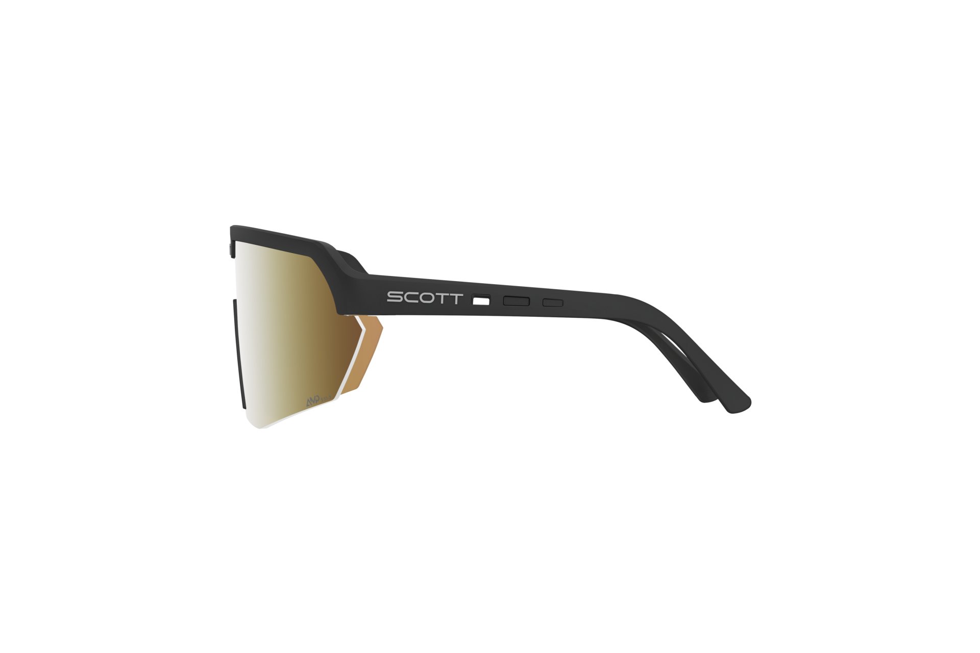 Scott Sport Shield LS black - AMP LS gold chrome S1-3