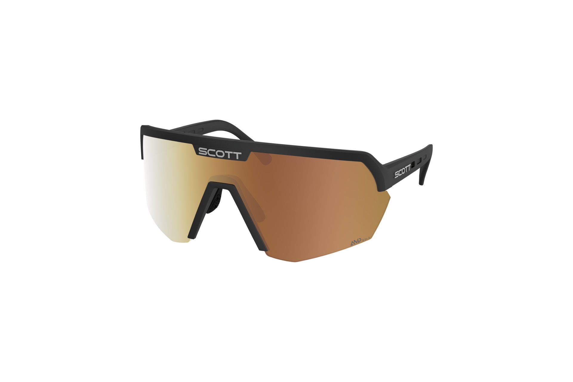 Scott Sport Shield LS black - AMP LS gold chrome S1-3