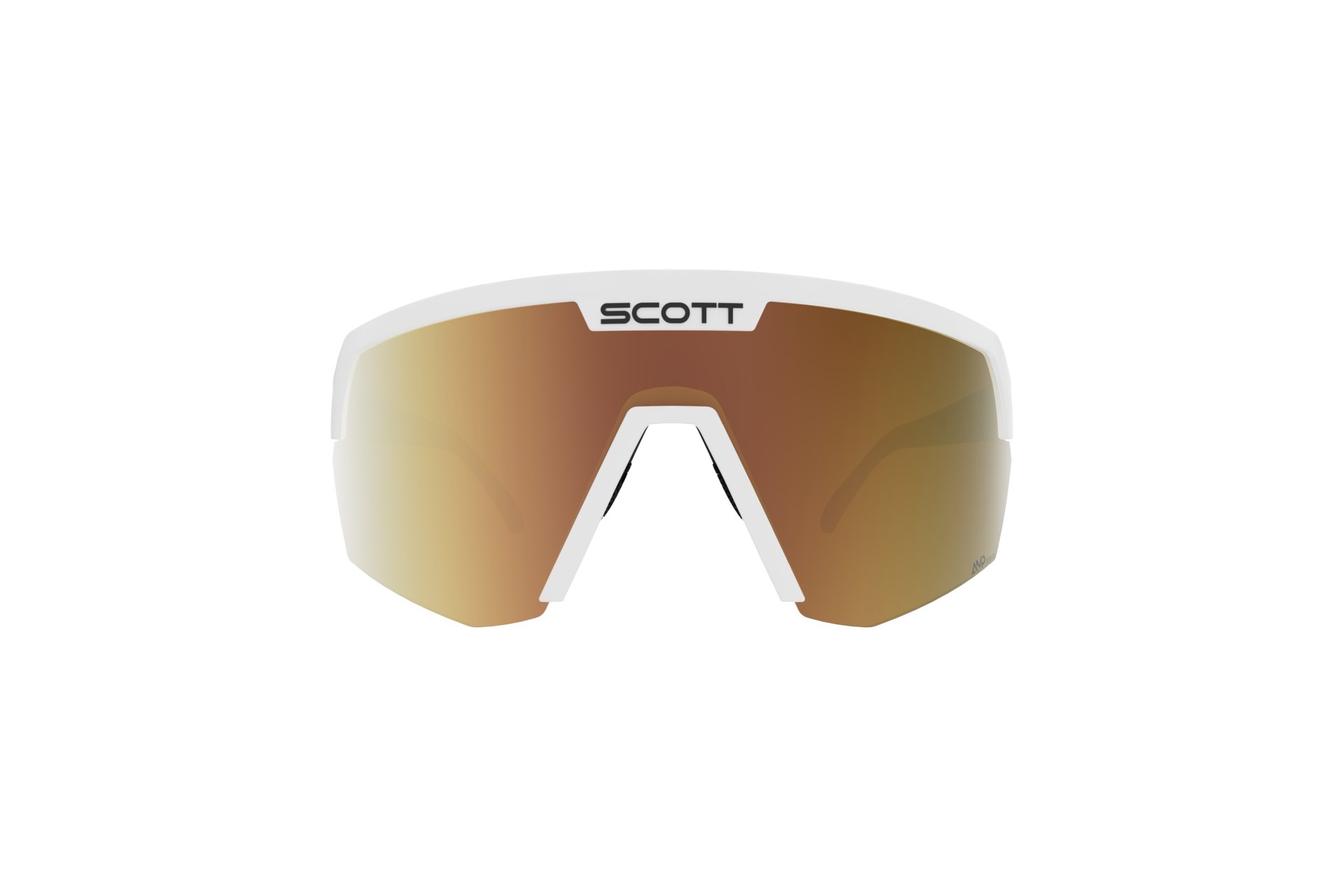 Scott Sport Shield LS white matt - AMP LS gold chrome S1-3