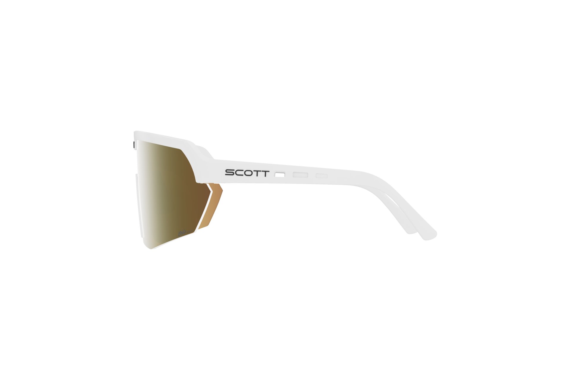 Scott Sport Shield LS white matt - AMP LS gold chrome S1-3