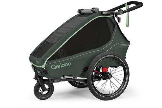 Fahrradanhänger - Qeridoo Kidgoo 1 Forest Green