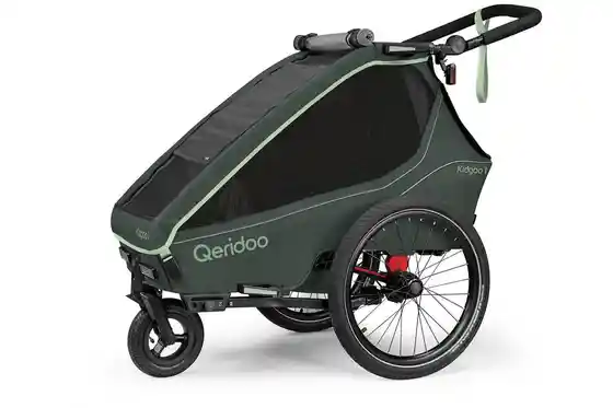 Kinderanhänger - Qeridoo Kidgoo 1 Forest Green