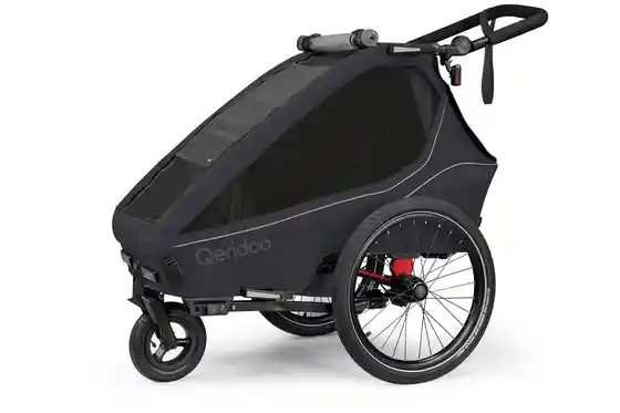 Kinderanhänger - Qeridoo Kidgoo 1 Phantom Grey
